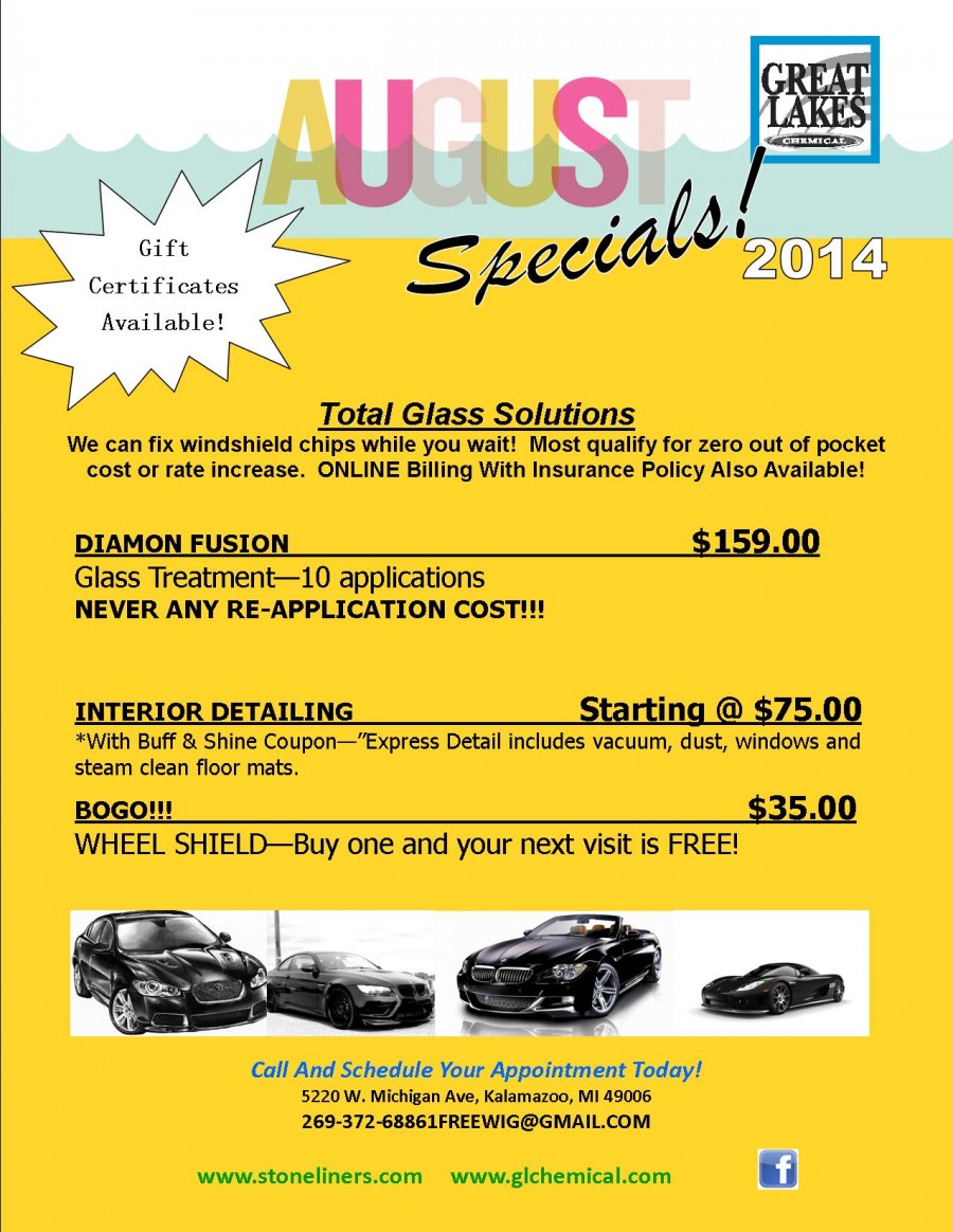 AUG 2014 KZOO Specials Great Lakes Chemical Auto Appearance
