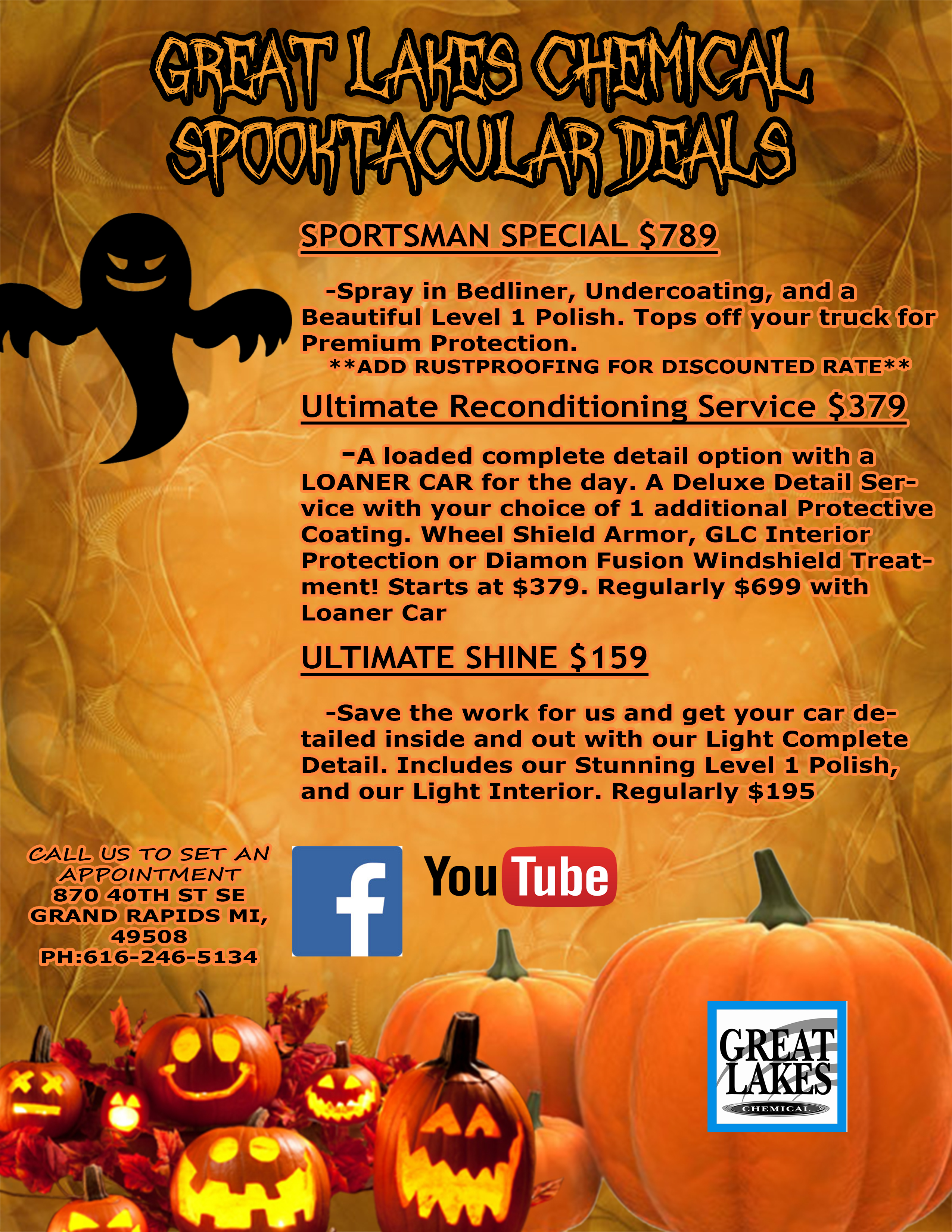 October Flyer Great Lakes Chemical Auto Earance Specialists October Flyer